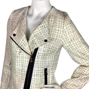 Banana Republic tweed moto jacket